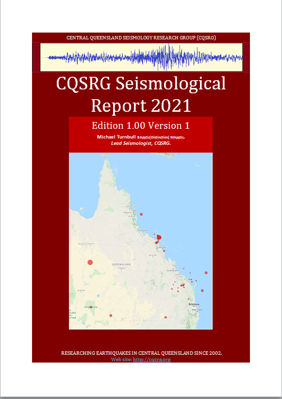 CQSRG Seismological Report 2021